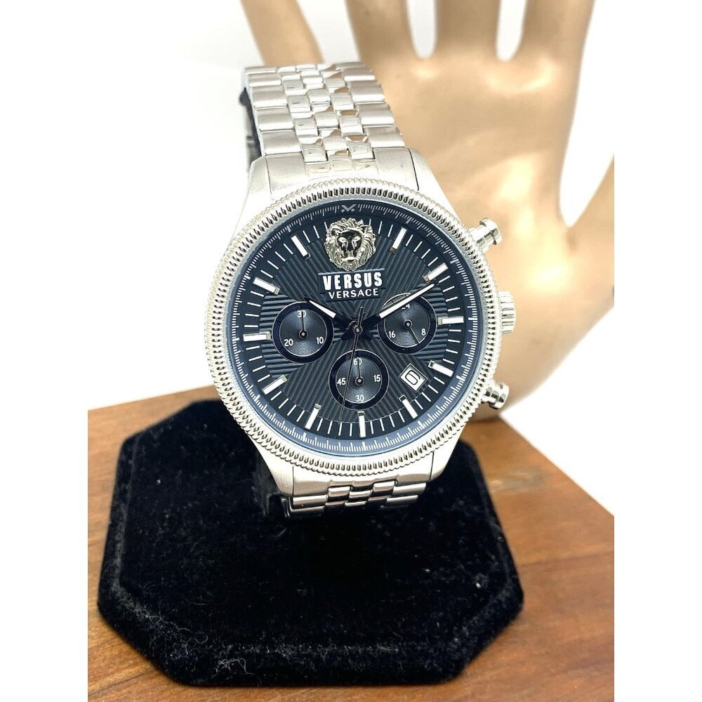 Versus by Versace Men's Watch VSP970621 Quartz Chronograph Blue Dial Steel 45mm